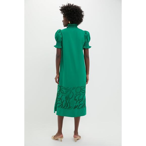 HYACINTH HOUSE Emerald Green Eliza Midi Dress Size XL NWT Retail $168 Tuckernuck - Picture 2 of 9